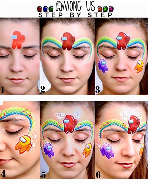 face paint easy|easy face paint step by.